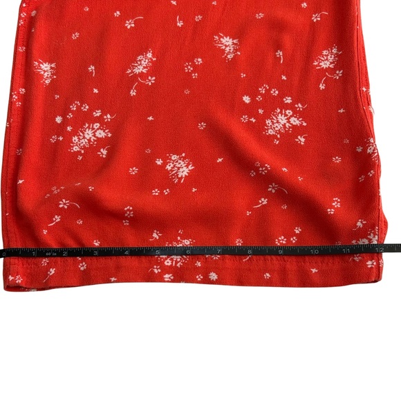Free People Sweet in the Streets Jumpsuit Wide Leg Floral - Size XS - Orange - Picture 14 of 14